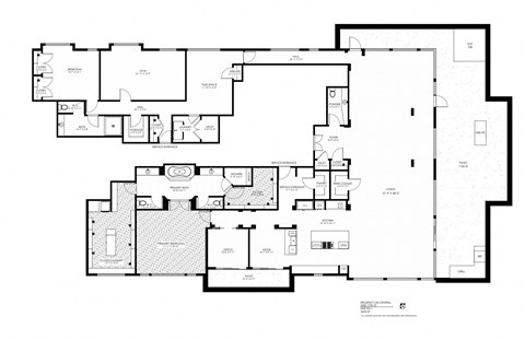 floor plan of the second level of the renovated home